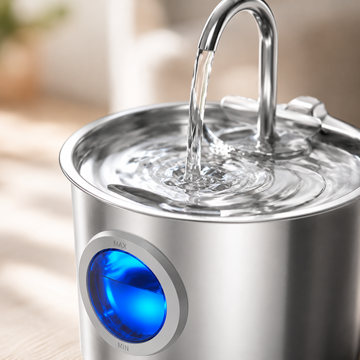 AquaPure™ Roestvrijstalen Drinkfontein voor Katten & Honden