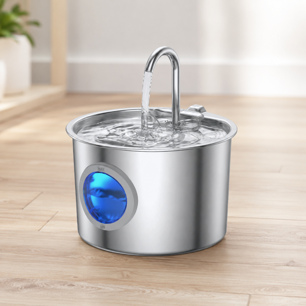 AquaPure™ Roestvrijstalen Drinkfontein voor Katten & Honden